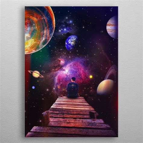 Needing Space Poster Picture Metal Print Paint By Seam Less
