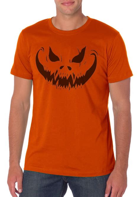 Mens Scary Pumpkin Face Halloween T Shirt Scary Pumpkin Faces