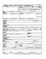 Acord General Liability Claim Form Pictures