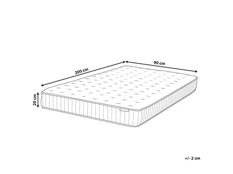 EU Single Size Pocket Spring Mattress Firm DREAM | Beliani.nl