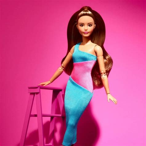 Mattel Barbie Looks Pink And Blue Dress Hjw82 Μπιζζζ
