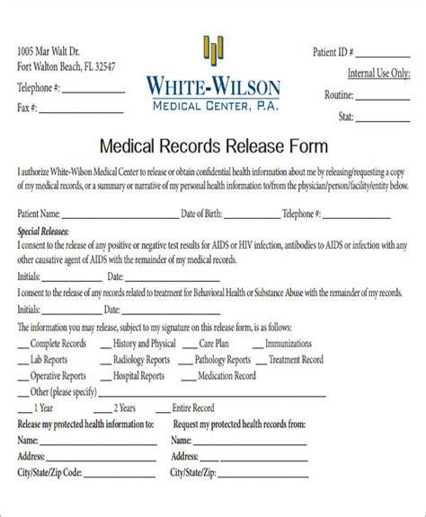 It will outline what medical tests you have had done over a period. FREE 9+ Release Of Medical Information Form Samples in MS Word | PDF