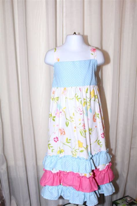 Handmade Size 4 5t Toddler Girls Dress Party Shabby Chic Etsy