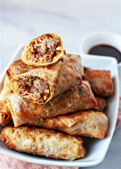 Air Fryer Chinese Egg Rolls Recipe Chinese Egg Rolls Egg Roll