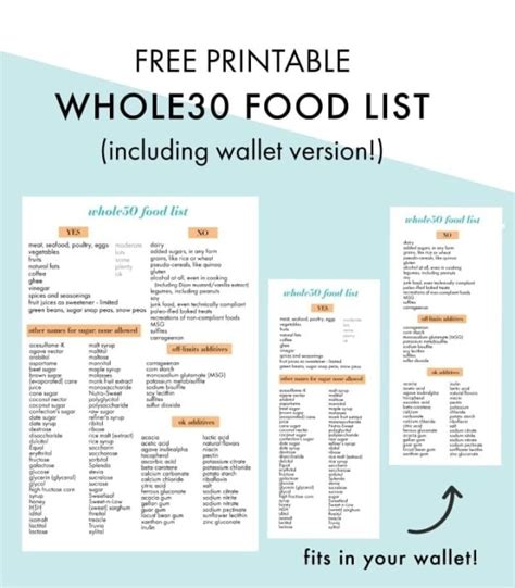 Whole30 Food List With Printable Download 40 Aprons