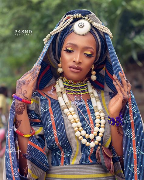 This Fulani Bridal Beauty Look is the right Serve of Culture for Today