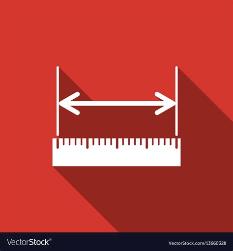 Measuring Height And Length Icon Ruler Royalty Free Vector