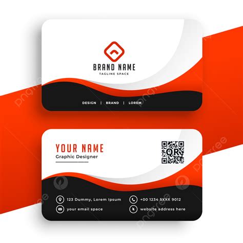 Modern Red Business Card Template Design Template Download On Pngtree