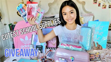 Cutest Back To School Supplies Giveaway Youtube