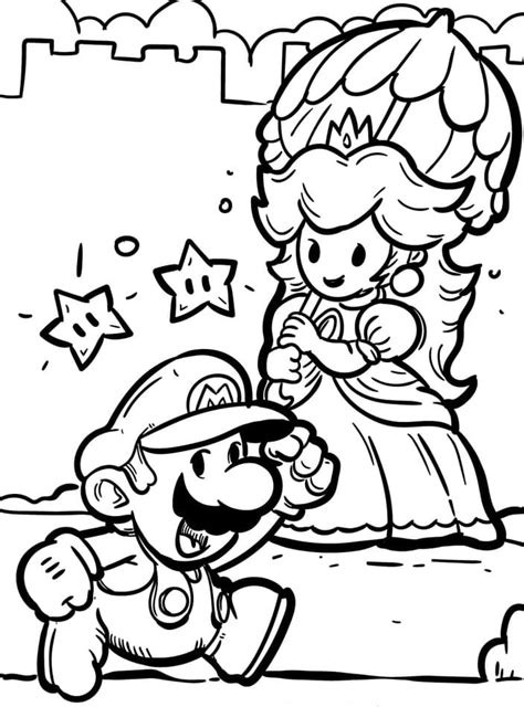 Super Mario Coloring Page Free Printable Coloring Pages Free