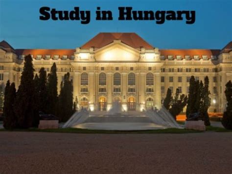 Study In Hungary For International Students Work And Study In Hungary