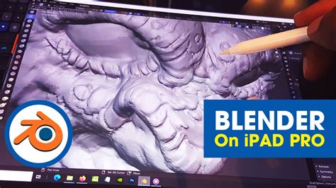 Sculpting In Blender On An Ipad Pro With Apple Pencil Using Easy