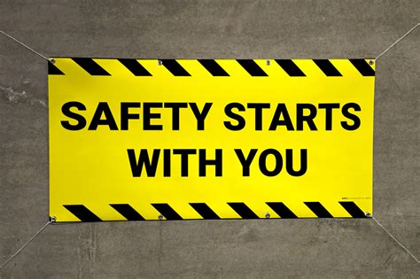 Safety Starts With You Yellow Banner