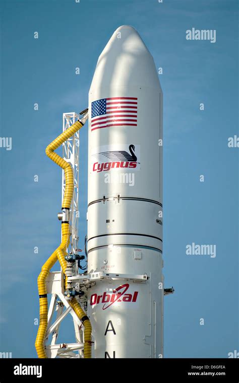 Orbital Sciences Corporation Antares Rocket Is Seen On The Mid Atlantic