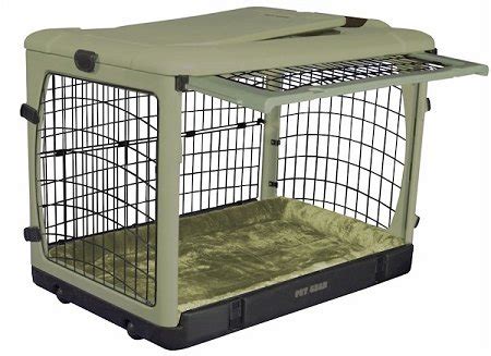 These are the best travel crates for every type of dog collapsible and easy to clean, it comes with a waterproof bottom to protect your car from accidents. Pet Gear Deluxe Steel Pet Dog Safety Indoor / Outdoor ...