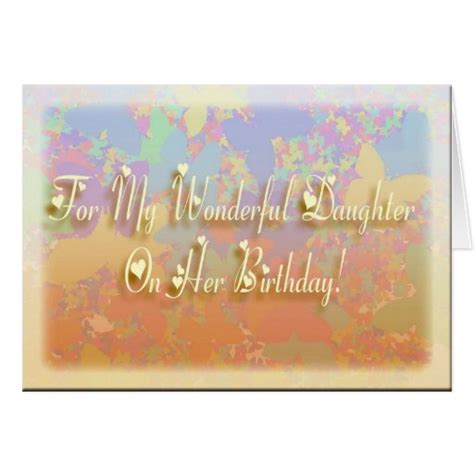 Wonderful Daughter Birthday Card Zazzle