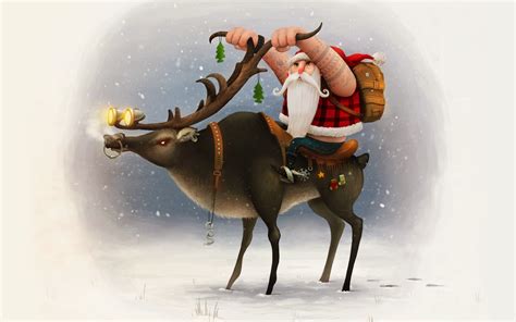 Funny Santa Claus Cartoon Pictures Christmas Images For Facebook