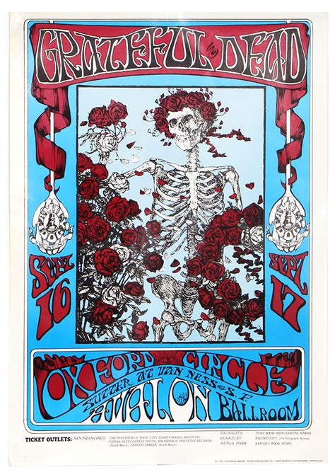 Lot Detail Grateful Dead Skeleton And Roses Fd 26 Avalon Ballroom