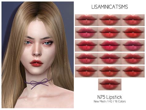 N75 Lipstick By Lisaminicatsims From Tsr Sims 4 Downloads