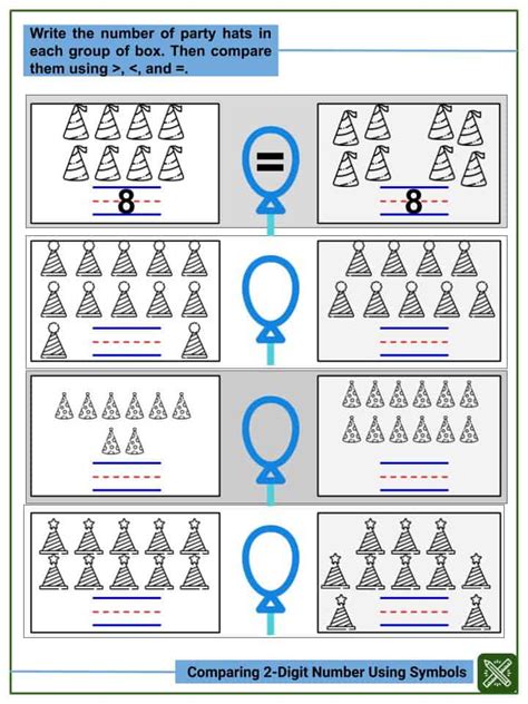 Comparing Numbers With Symbols Worksheet