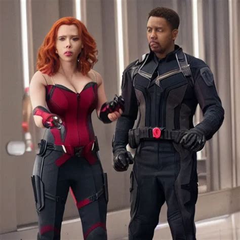 Scarlett Johansson Pregnant As Black Widow In Marvel Stable Diffusion