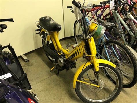 Yellow Honda Pa 50 Gas Powered Pedal Bike