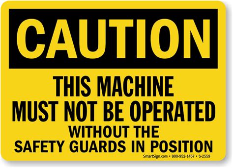 Machine Guarding Signs