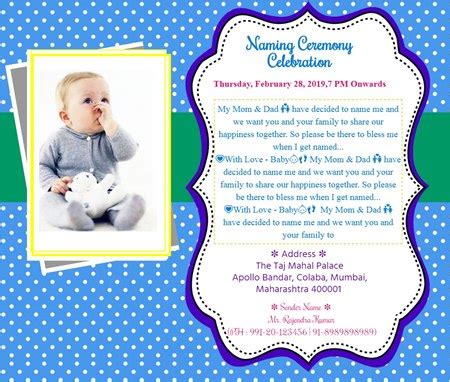 Unique first birthday invitations by independent artists. Invitation Message For Naming Ceremony In Marathi ...