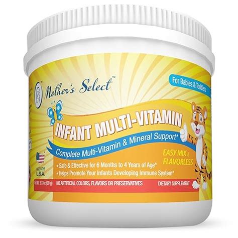 Infant Multi Vitamins By Mothers Select For Immune Support