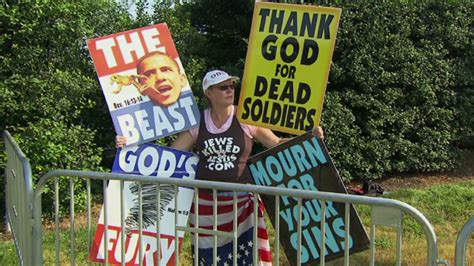 counter protesters confront westboro baptist church at arlington