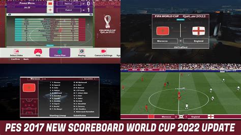 Pes 2017 New Scoreboard World Cup 2022 Update Youtube