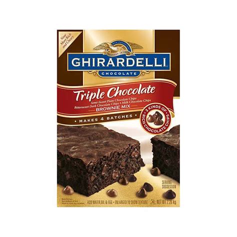 Ghirardelli® Triple Chocolate Brownie Mix 80oz Sams Club