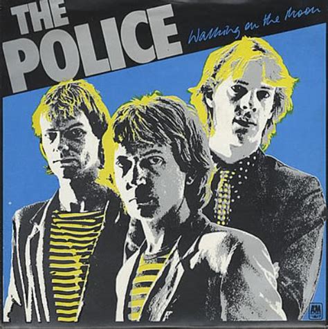 The Police Walking On The Moon Blue Vinyl Uk 7 Vinyl Single 7 Inch