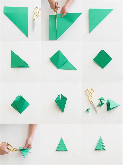 Origami Christmas Trees · How To Fold An Origami Tree · Papercraft On