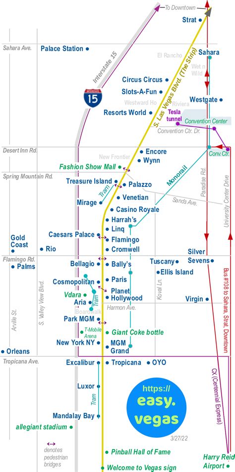 Maps Of The Vegas Strip