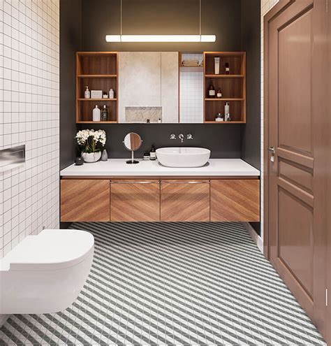 A wide range of bathroom tiles, less than half the price on the high street. 10 Modern Bathrooms That Use Geometric Tiles To Stand Out ...