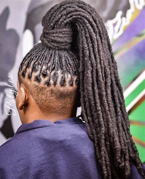 You can also style your hair into a messy, stylish updo. Pin by Moe Wise on Dreads styles in 2020 | Dreads styles ...
