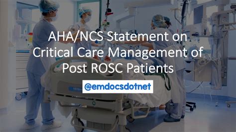 Emergency Medicine Educationahancs Statement On Critical