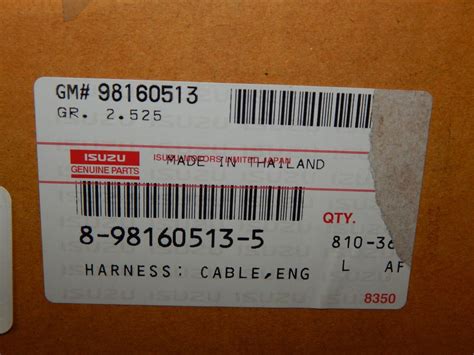 New Oem Isuzu D Max Engine Wiring Harness Cable
