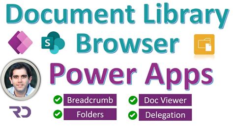 Power Apps Sharepoint Document Library Tutorial Youtube