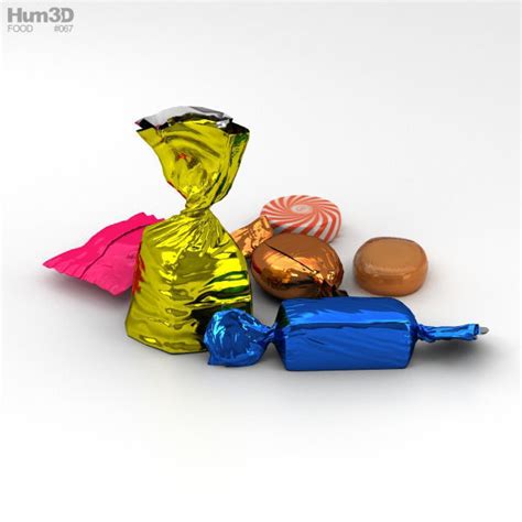 Candies 3d Model Cgtrader