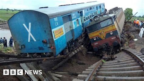 india rail crash trains derail in madhya pradesh flash flood bbc news