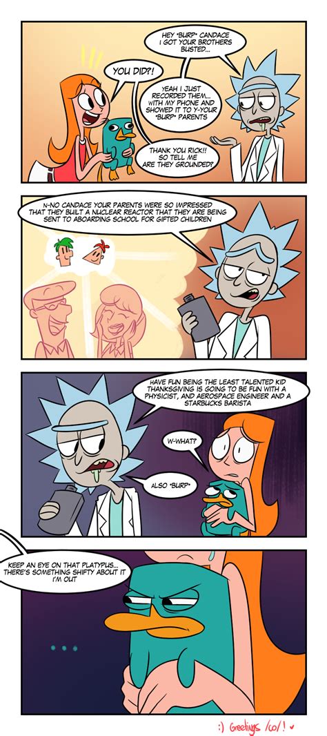Rick And Morty And Phineas And Ferb