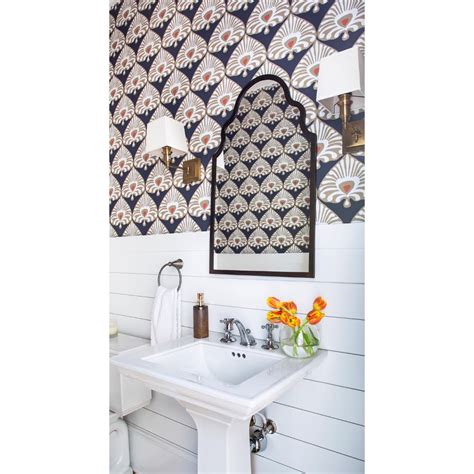 Palmetto Wallpaper Peal And Stick Wallpaper Bathroom Decorating