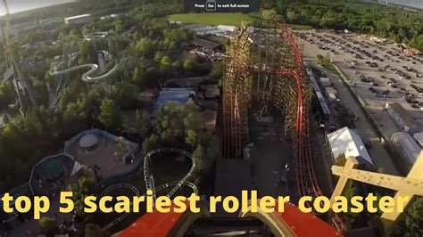 Top 5 Scariest Roller Coasters Pov Reaction Video Youtube