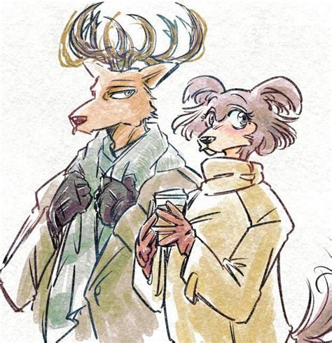 2 Winter Couples Ktandoku Beastars Anime Furry Furry Art