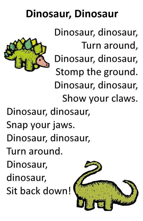 Itty Bitty Dino Dig Rhyme Dinosaur Dinosaur Preschool Songs