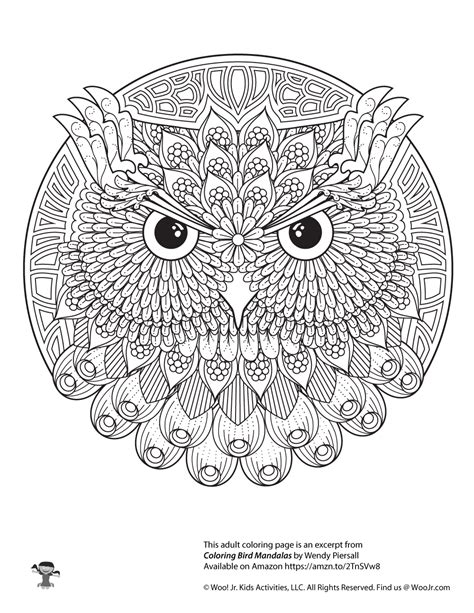 33 Owl Mandala Coloring Pages For Kids