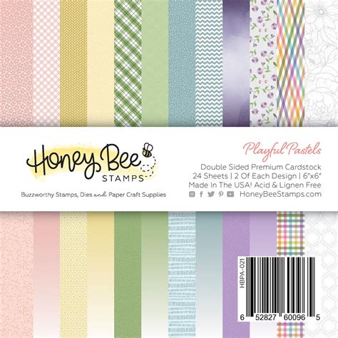 Honey Bee Paper Pad X Double Sided Sheets Playful Pastels