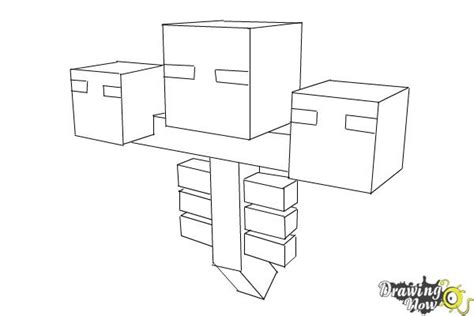 How To Draw Wither From Minecraft Drawingnow